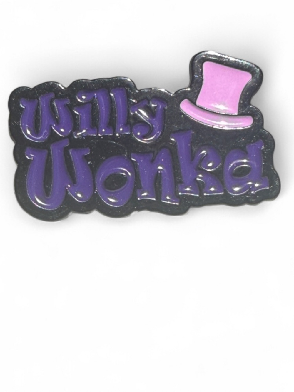 Willy Wonka Movie Enamel Pin Logo Top Hat Lapel Badge